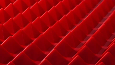 Pattern of geometric shapes in the form of a red pyramids. 動画素材 256213281