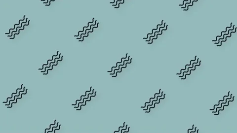 Pattern of geometric shapes in retro, memphis 80s 90s style. Animated vintage Video stock 169239801