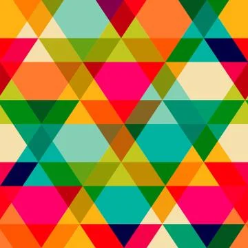Pattern of geometric shapes. triangles.texture with flow of spectrum effect.  Illustrazione stock