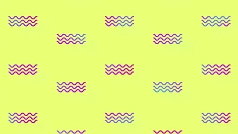 Pattern of geometric shapes in vibrant gradient holographic neon colors. Retro 動画素材 169242644