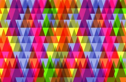 Pattern of geometric shapes.Texture with flow of spectrum effect. 库存插图