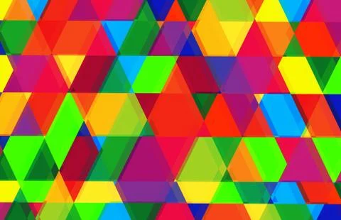 Pattern of geometric shapes.Texture with flow of spectrum effect. Stock Illustration