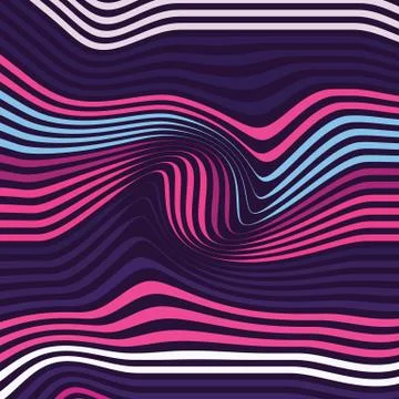 Pattern with geometric waves. Stylish texture. Ripple color background. 스톡 일러스트