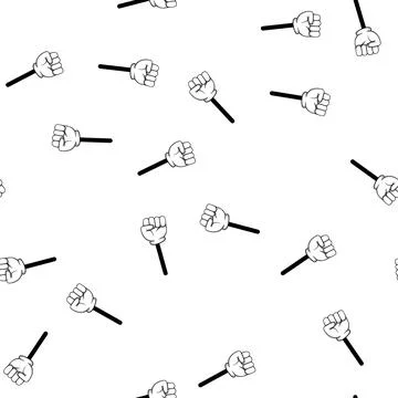 Pattern gesture cartoon hand cartoon vector Stock Illustration