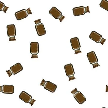 Pattern get coffee soluble cartoon vector Stock Illustration