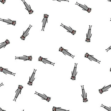 Pattern ghetto retro music character cartoon vector Stock Illustration
