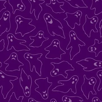 Pattern with ghosts Stock-Illustration