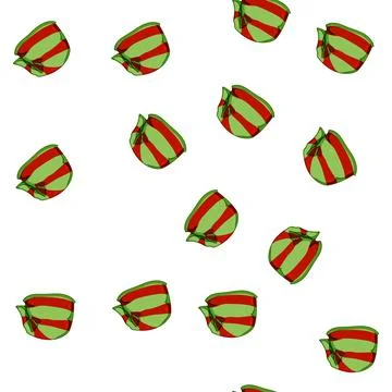Pattern gift elf santa hat cartoon vector Stock Illustration