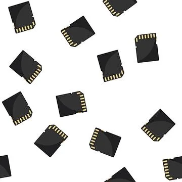 Pattern gigabyte sd card cartoon vector Stock Illustration