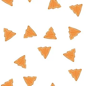 Pattern ginger gingerbread cartoon vector Stock Illustration