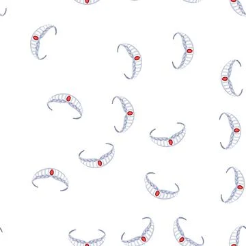 Pattern girl tiara cartoon vector 스톡 일러스트