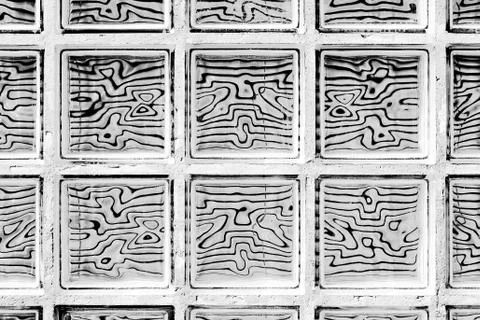 Pattern of glass block Stock Photos