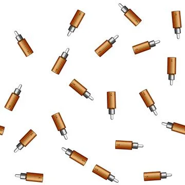 Pattern Glass dropper bottle holding liquid cosmetic skin serum Stock Illustration
