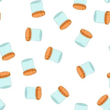 Pattern glass eco friendly jar cartoon vector Illustrazione stock