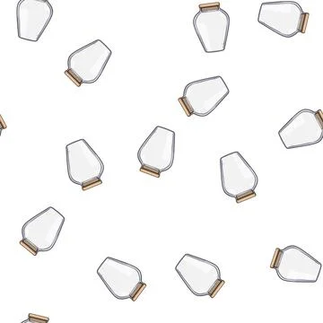 Pattern glass eco friendly jar cartoon vector 스톡 일러스트