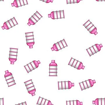 Pattern glass food storage container baby cartoon vector イラスト素材