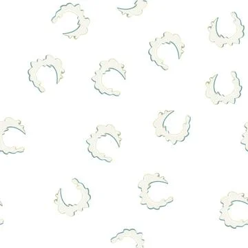 Pattern glass milk splash cartoon vector Illustrazione stock