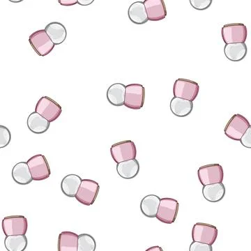 Pattern glass snow ball cartoon vector Stock Illustration