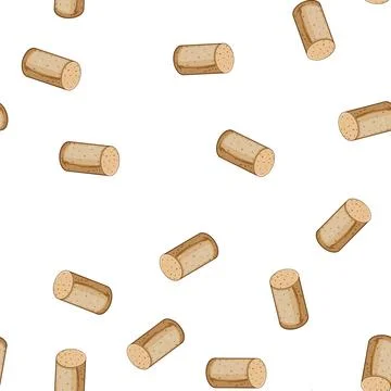 Pattern glass wine cork bottle cartoon vector Stock Illustration