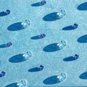 Pattern of glittering crystals of shine rhinestones, abstract festive background Stock Photos