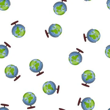 Pattern global globe cartoon vector sign color Stock-Illustration