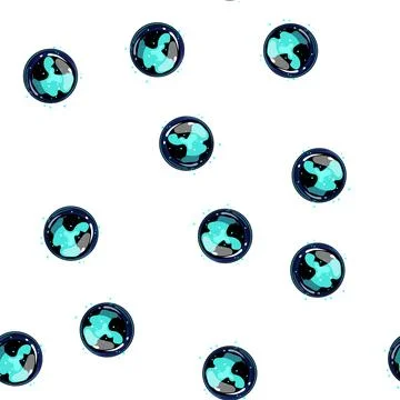 Pattern globe magic ball sphere cartoon vector Stock Illustration