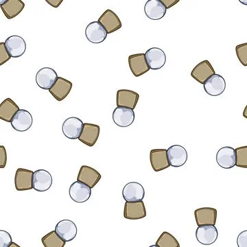 Pattern globe snow ball cartoon vector イラスト素材