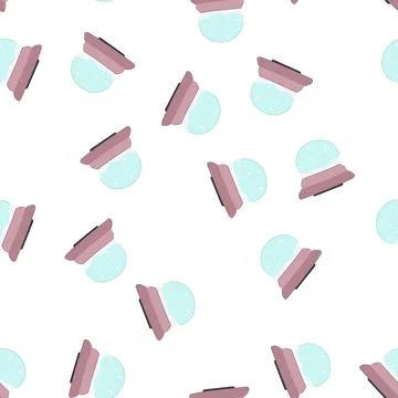 Pattern globe snow ball cartoon vector イラスト素材