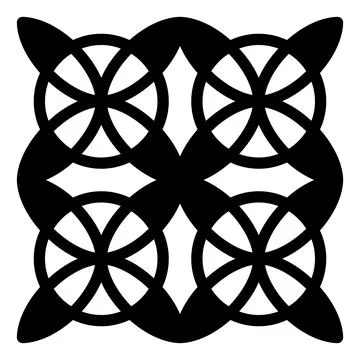 Pattern glyph icon isolated on white background Stock Illustration