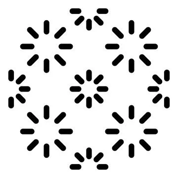 Pattern glyph icon isolated on white background Stock Illustration