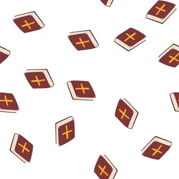 Pattern god bible cartoon vector Stock Illustration