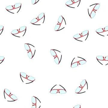 Pattern goggle safety goggles cartoon vector Stock Illustration