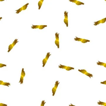 Pattern Gold brush stroke with striped texture creating scratch effect Illustrazione stock