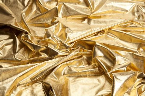 Pattern gold fabric waves Foto stock