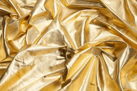 Pattern gold fabric waves Foto stock