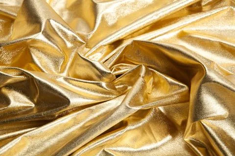 Pattern gold fabric waves Stock Photos