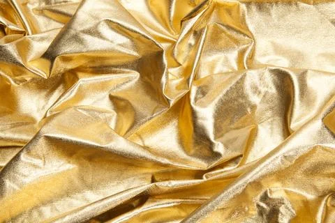 Pattern gold fabric waves Stock Photos