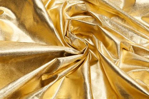 Pattern gold fabric waves Stock Photos