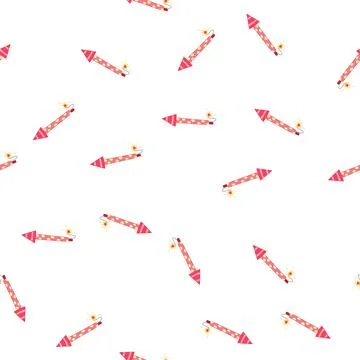 Pattern gold firework rocket cartoon vector Stock Illustration