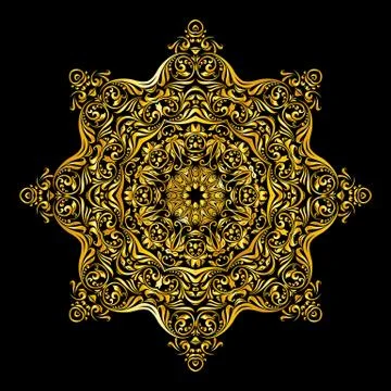 Pattern gold Stock Illustration