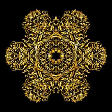 Pattern gold Stock Illustration
