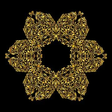 Pattern gold Stock Illustration