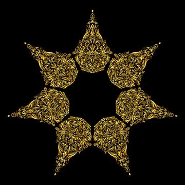 Pattern gold Stock Illustration