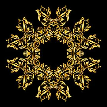 Pattern gold Illustrazione stock