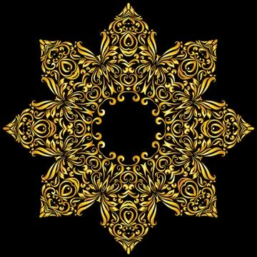 Pattern gold Stock Illustration