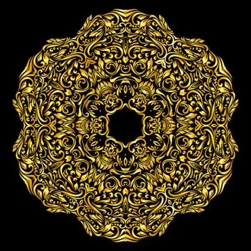 Pattern gold Stock Illustration