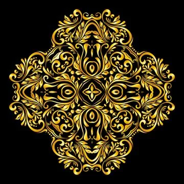 Pattern gold Stock Illustration