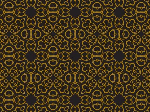 Pattern Gold Stock Illustration