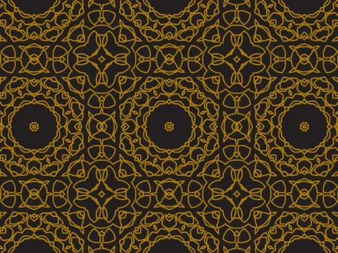Pattern Gold Stock Illustration