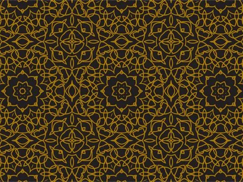 Pattern Gold Illustrazione stock